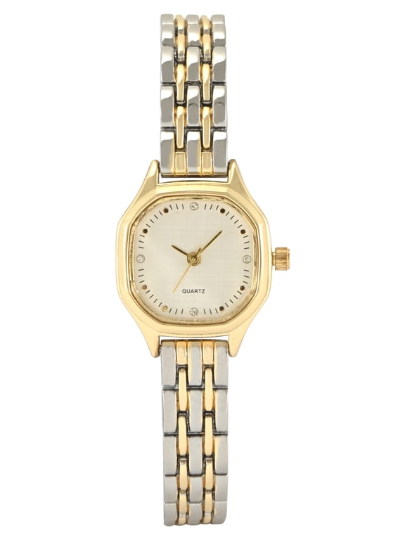 Time & Tru Ladies Two Tone Case and matching Link Bracelet
