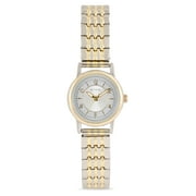 Time & Tru Ladies Two-Tone Stainless Steel Expansion Band Bracelet, 24MM