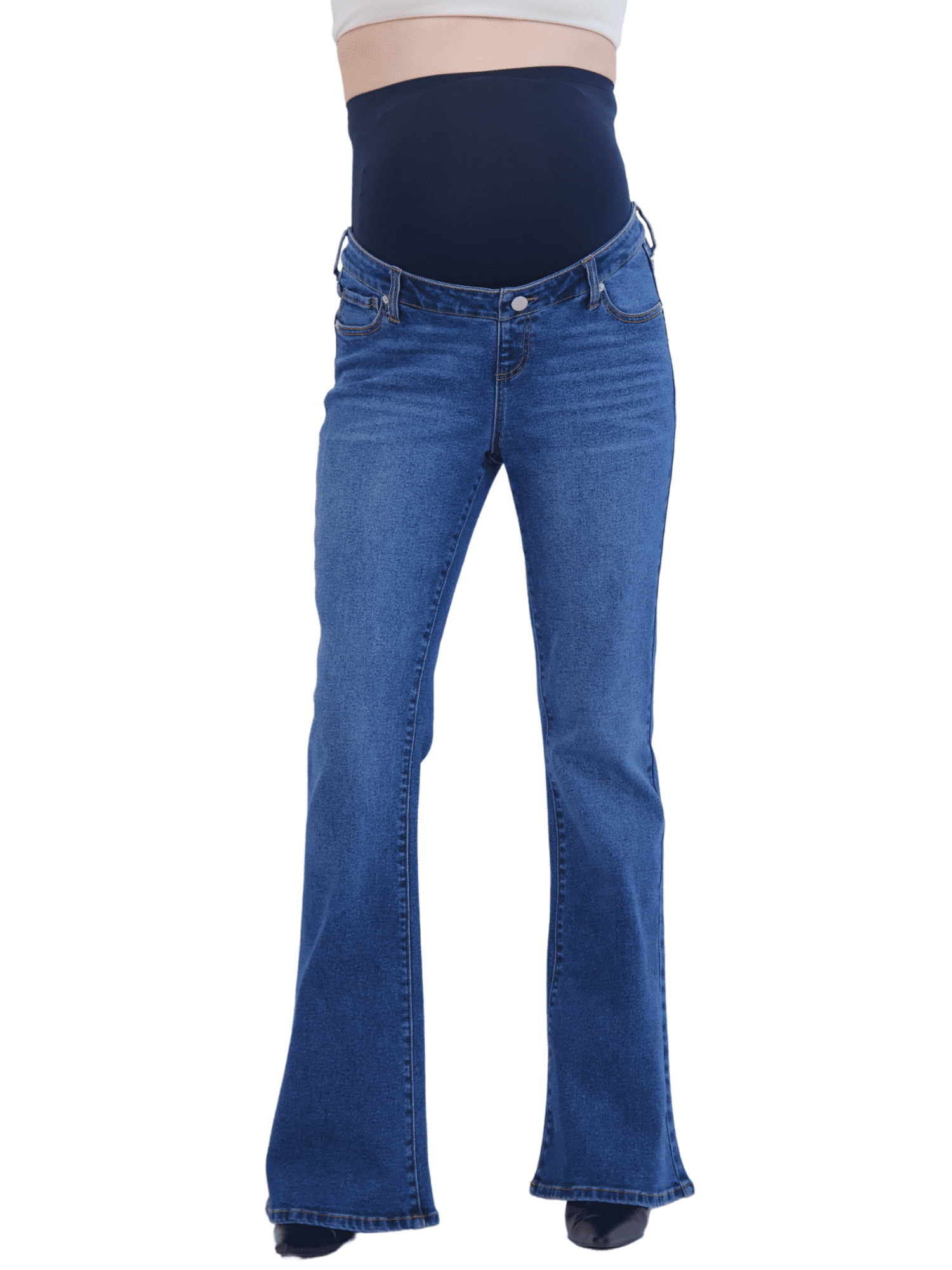 Time and Tru Maternity Flare Leg Jean, Sizes S-XXL