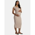 thumbnail image 1 of Time and Tru Maternity Women's Textured Dress with Cap Sleeves, Sizes S-XXL, 1 of 4