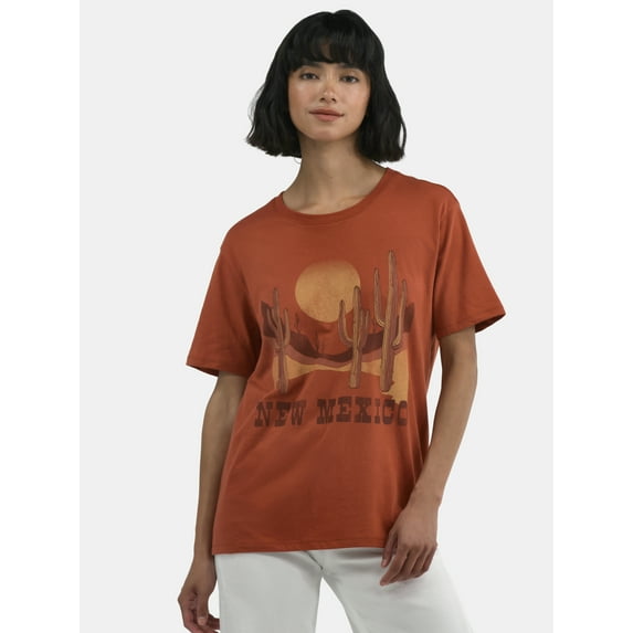 Time and Tru New Mexico Women's Graphic Tee, Sizes XS-XXXL
