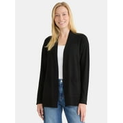 TIME AND TRU Time & Tru Open Front Cardigan, Size XS-XXXL