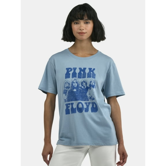 Time and Tru Pink Floyd Women's Graphic Tee, Sizes XS-XXXL