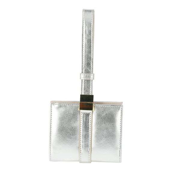 Time & Tru Poppy Wristlet Wallet, Metallic Gold