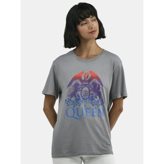 Time and Tru Queen Women's Graphic Tee, Sizes XS-XXXL