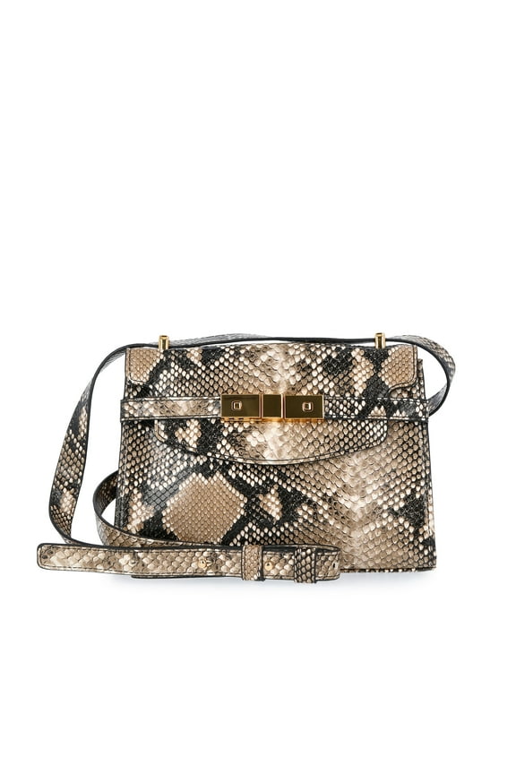 Women's Faux Snakeskin Rosa Crossbody Bag