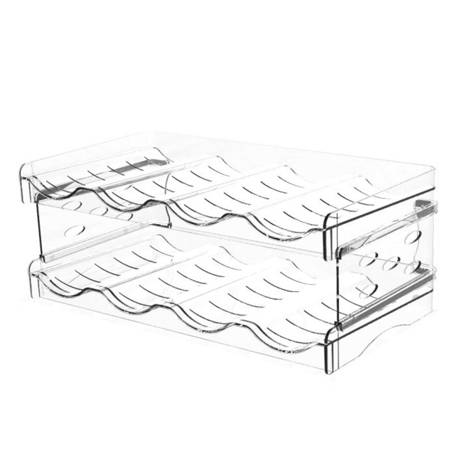 Time and Tru Stackable Water Bottle Organizer, Water Bottle Rack For Kitchen, Pantry, Helps