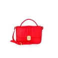 thumbnail image 1 of Time and Tru Women's Vida Crossbody, True Red, 1 of 5