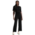thumbnail image 1 of Time & Tru Women's 2-Piece Short Sleeve Sweater and Wide Leg Pant Set, Sizes XS- XXXL, 1 of 5