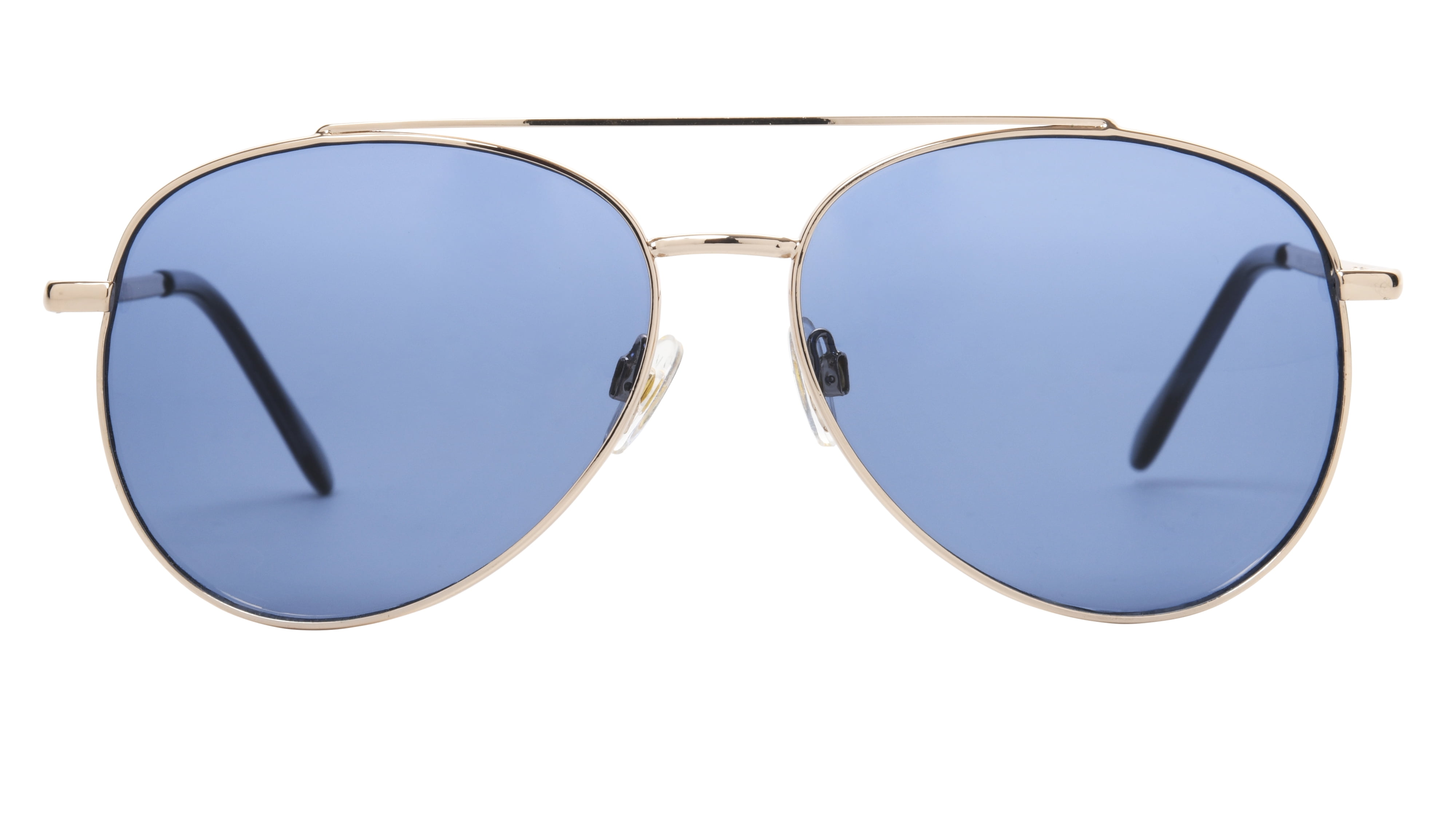 Time & Tru Women's Aviator Teal Sunglasses