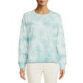 thumbnail image 1 of Time & Tru Women's Fashion Tie-Dye Raglan Sweatshirt, 1 of 5