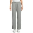 thumbnail image 1 of Time & Tru Women's Fleece Straight Leg Pants with Pockets, 1 of 5