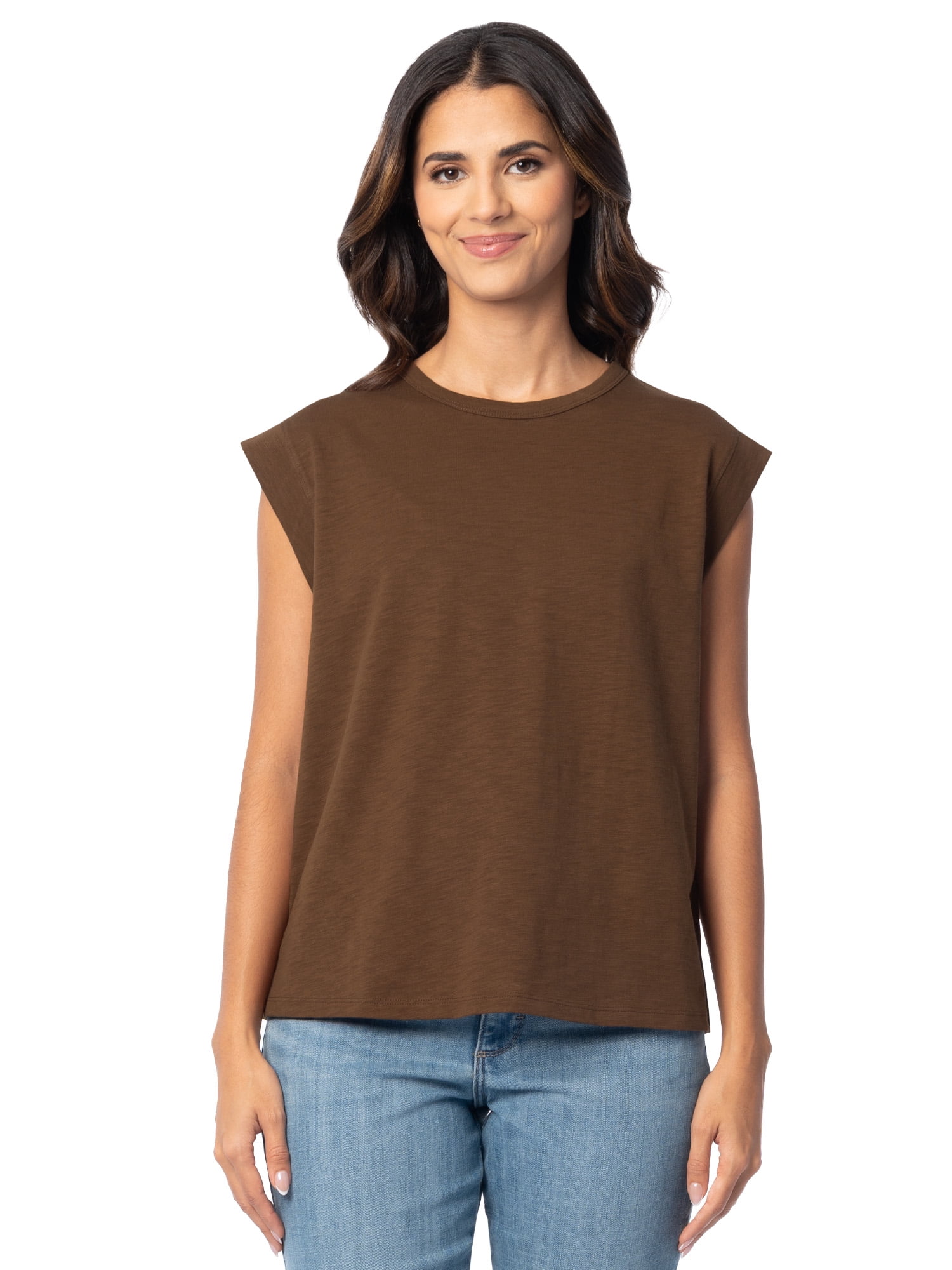 Time and Tru Women's Muscle Tee, Sizes XS-XXXL