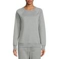 thumbnail image 1 of Time & Tru Women's Raglan Fleece Crewneck Sweatshirt, 1 of 5
