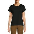 thumbnail image 1 of Time & Tru Women's Slub Crew T-Shirt, 1 of 5