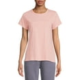 thumbnail image 1 of Time & Tru Women's Slub Crew T-Shirt, 1 of 5