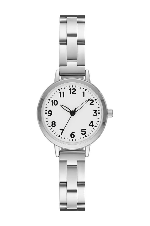 Time & Tru Women's Wristwatch: Silver Tone Bracelet Watch, Easy Read Dial (FMDOTT084)