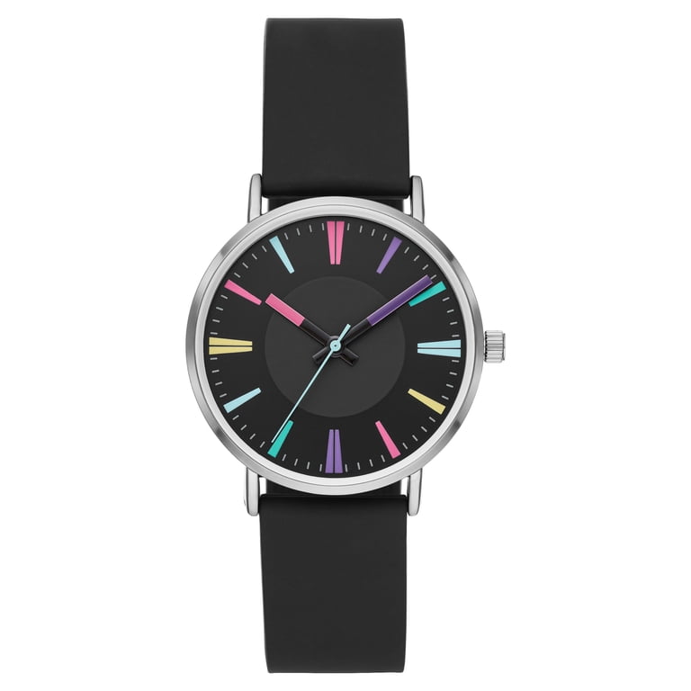 Women\'s New Strap Watch Black /Silver Amazon.com: NUOVO Women main image 4