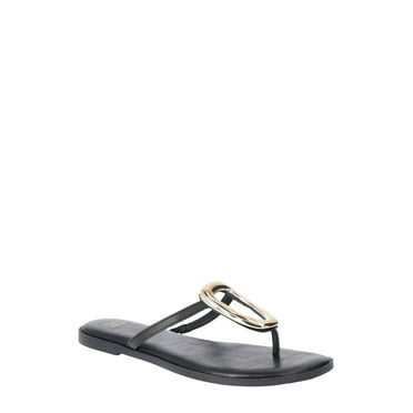 Time and Tru Women's Ornament Thong Sandals