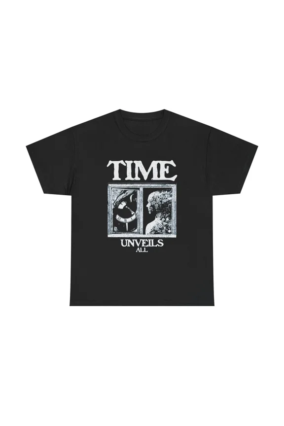 Time Unveils All Motivational Retro Quote Graphic Cotton Unisex T-Shirt up to size 5XL