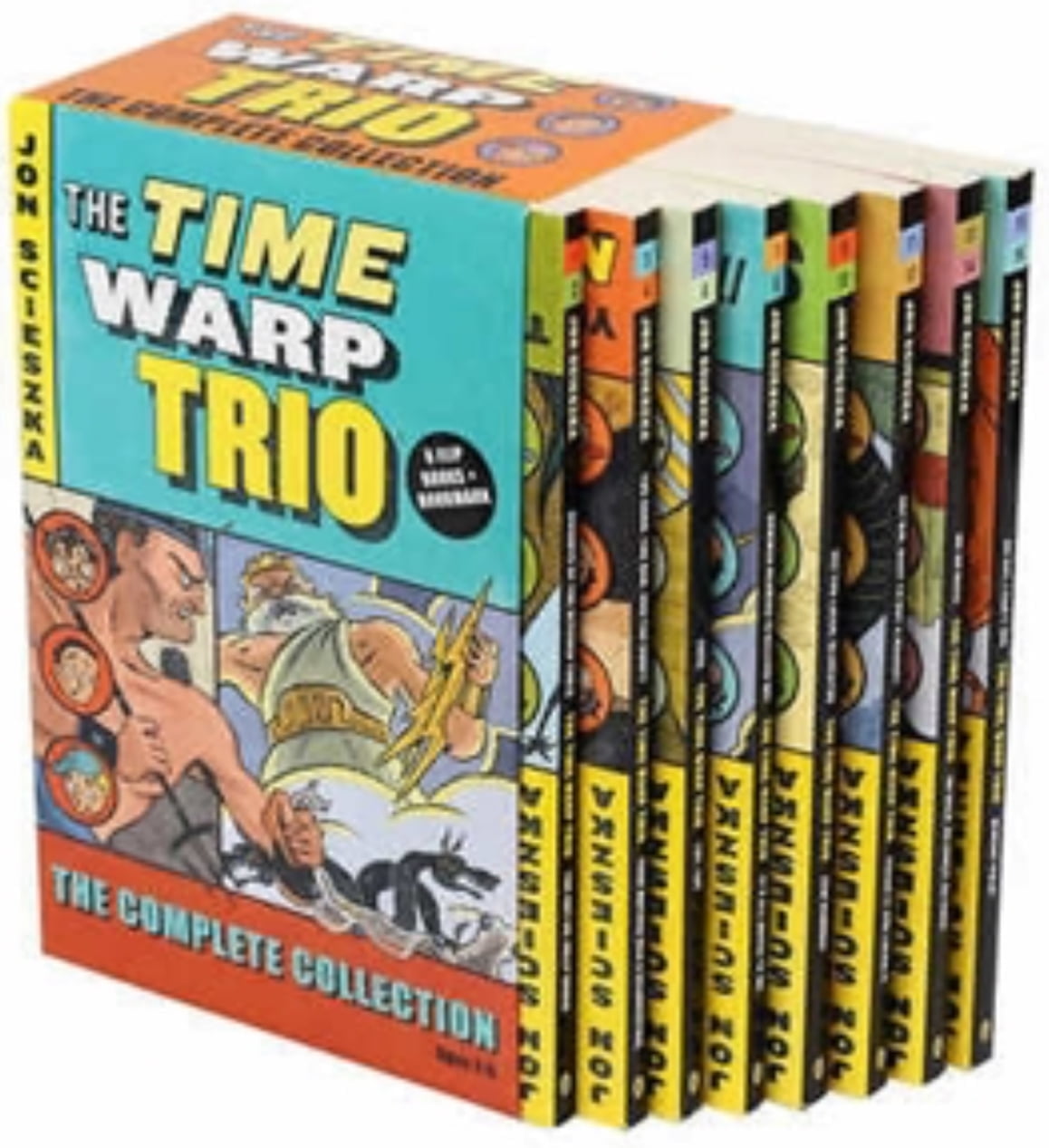 Time Warp Trio : Knights of the Kitchen Table; Not-So-Jolly Roger; Good, the Bad, and the Goofy and More! by Jon Scieszka (Box Set)