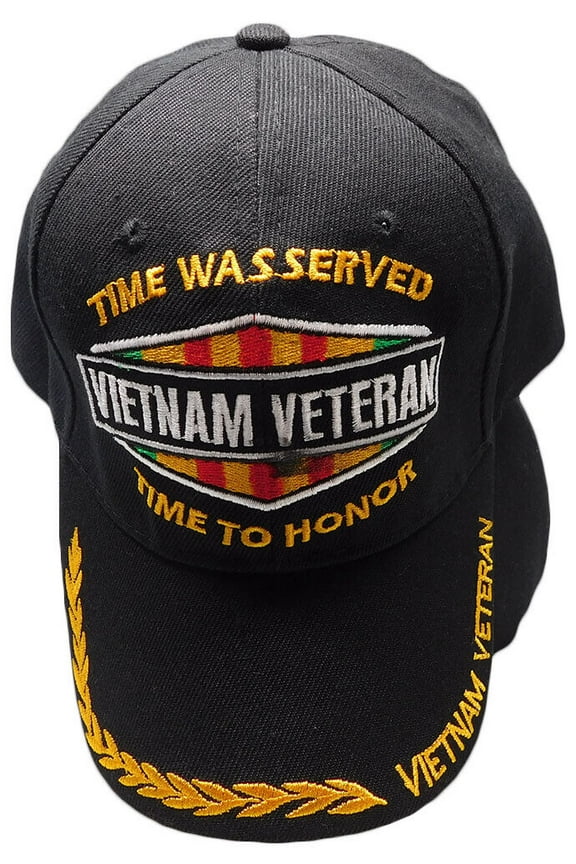 Time Was Served Time To Honor Vietnam Veteran Embroidered Ball Cap Hat C687