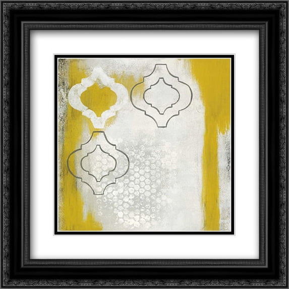 Time Worn I 2x Matted 20x20 Black Ornate Framed Art Print by Vindedzis, Rita