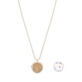 Time and Tru 16" Goldtone Locket with Interchangeable Birthstones and