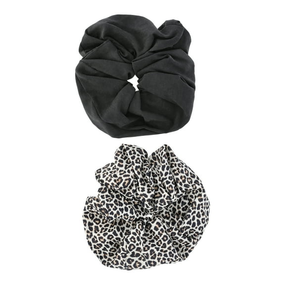 Time and Tru Women's Large Scrunchy Hair Tie, 2-Pack