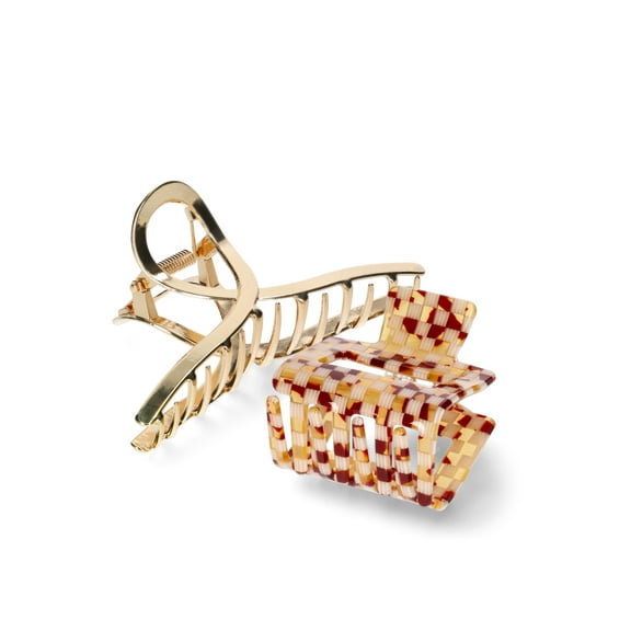 Time and Tru 2 Pack Square and Loop Claws, Gold