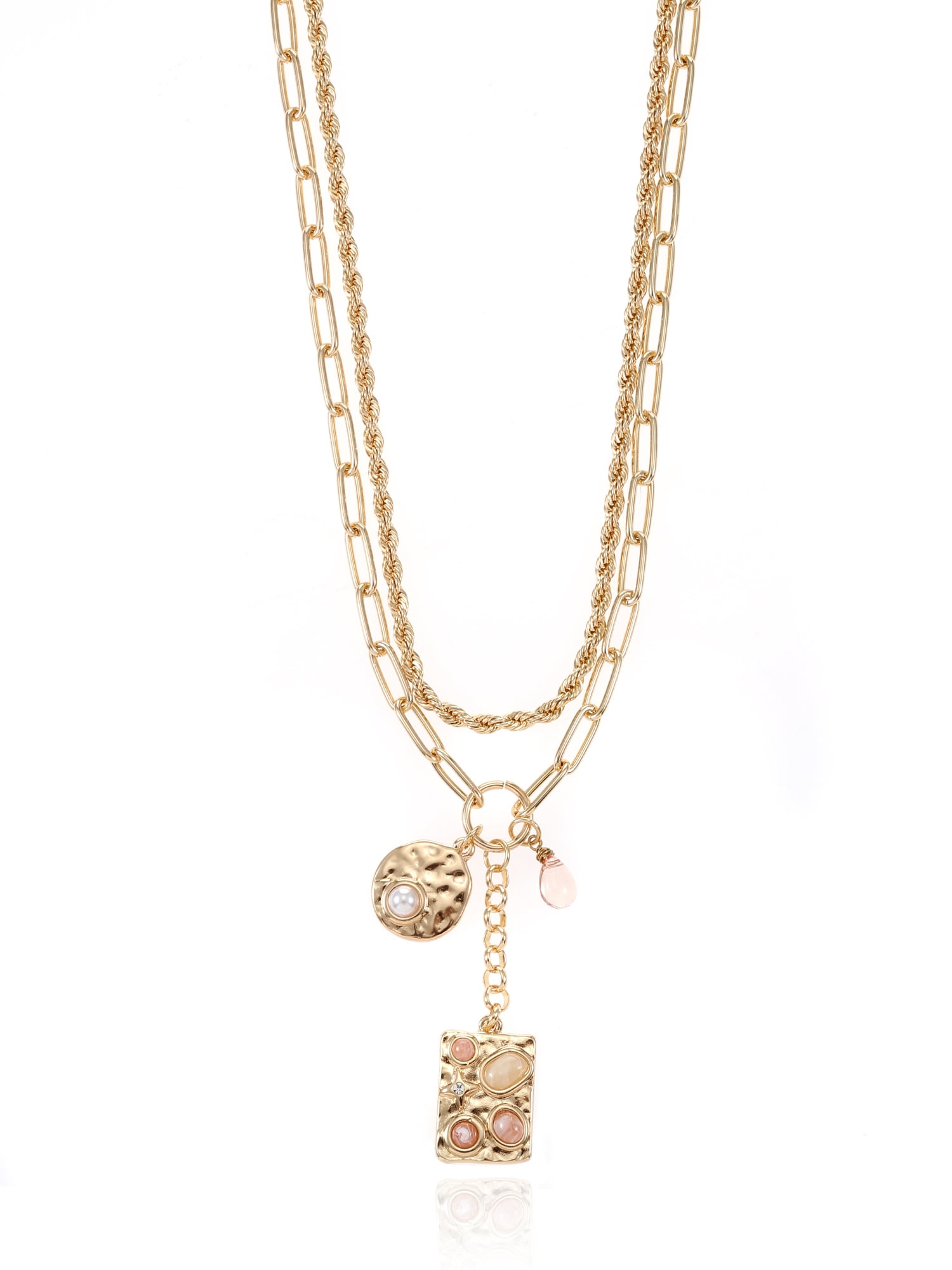 Time and Tru 2-Piece Layered Necklace Set