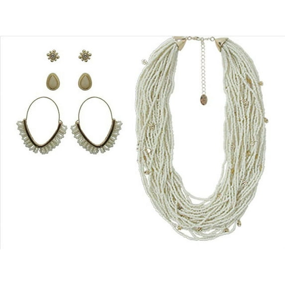 Time and Tru 2pack Multi Earring and Short Necklace Set