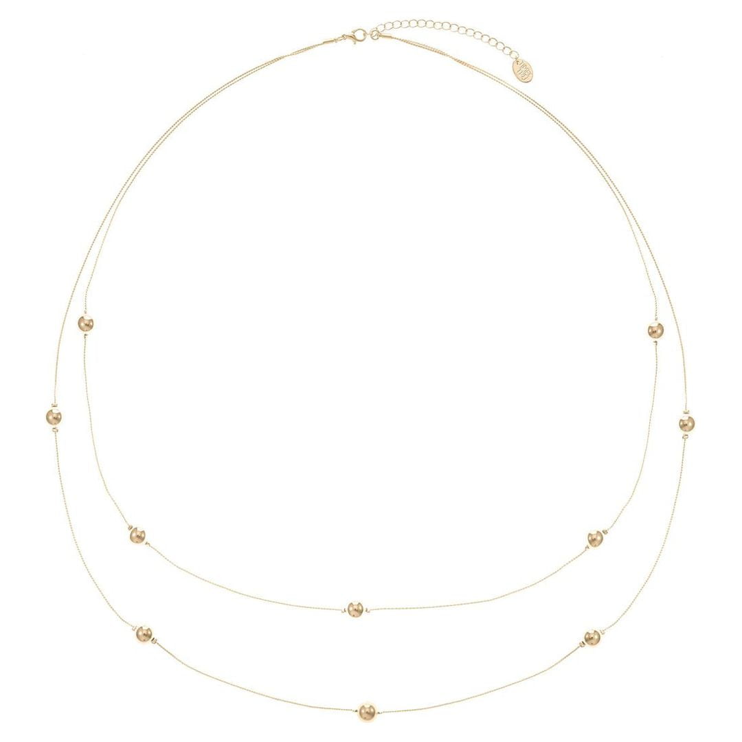 Time and Tru 32 Long 2-Layer Gold Tone Necklace for Women