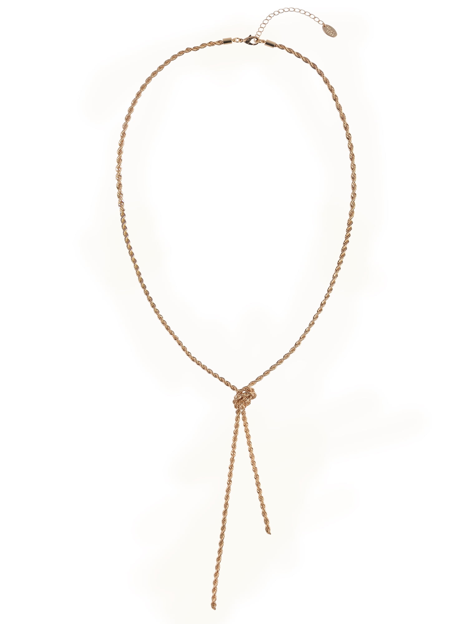 Adult Female Gold-Tone Knotted Chain Necklace