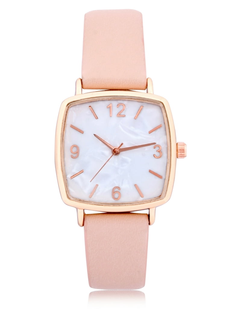 Time and Tru Adult Female Watch in Rose Gold with MOP Dial and