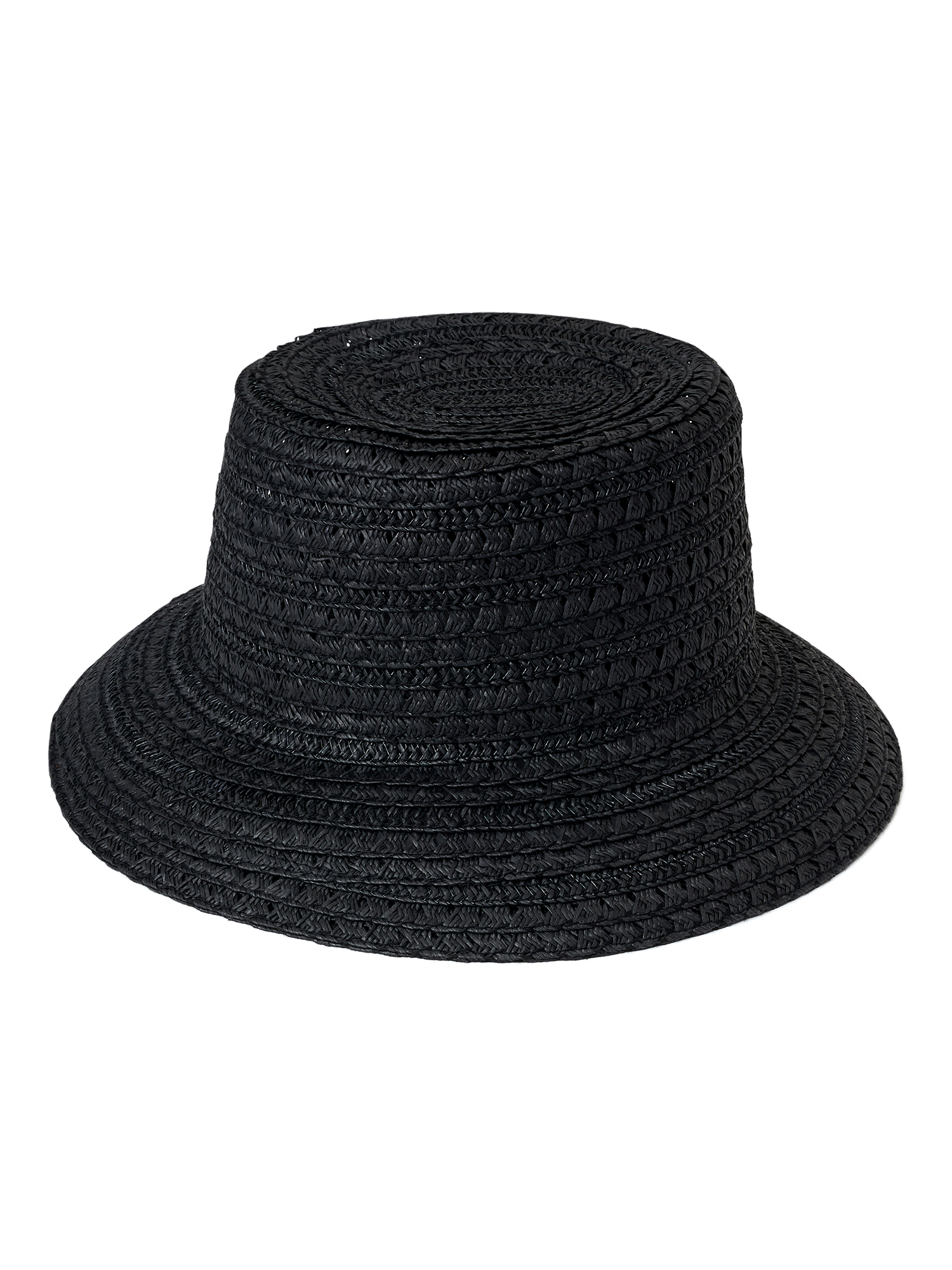 Time and Tru Adult Women's Straw Bucket Hat - image 1 of 3