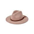thumbnail image 1 of Time and Tru Adult Women's Taupe Suede Fedora with Knot Trim, 1 of 3