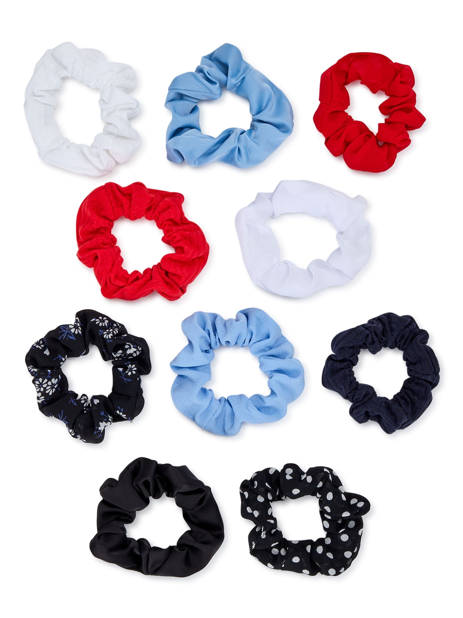 Time and Tru Americana Hair Ties, 10-Pack - Walmart.com