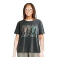 thumbnail image 1 of Time and Tru Women’s Beatles Abbey Road Graphic Band Tee with Short Sleeves, Sizes S-XXXL, 1 of 4
