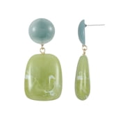 Blue/ Green Statement Earrings