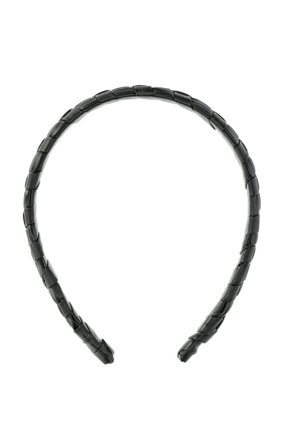 Braided U Headband, Black