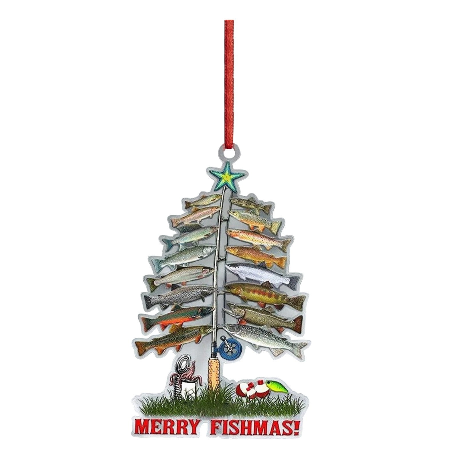 Time and Tru Christmas Ornaments Personalized Fishing Christmas