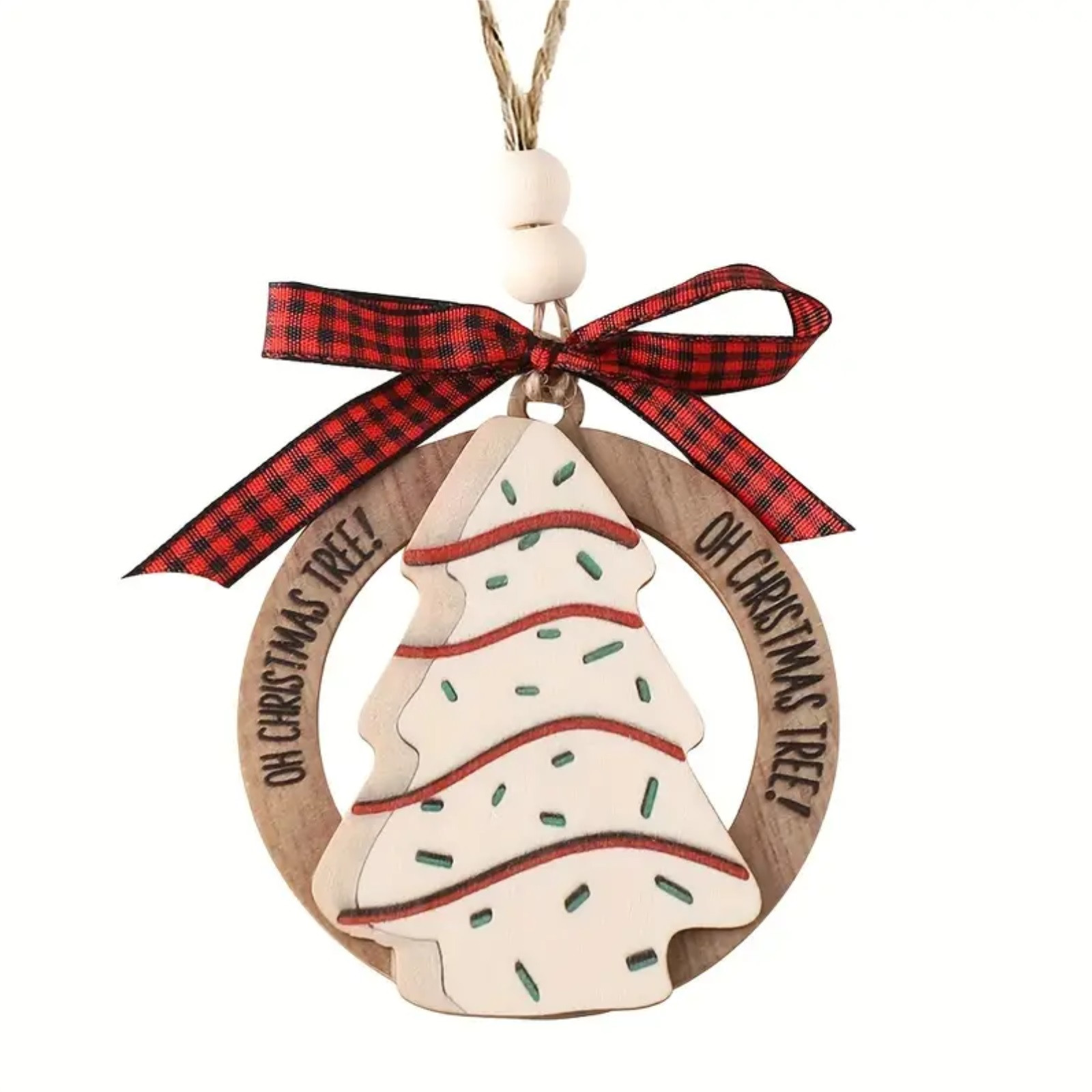 Time and Tru Christmas Tree Ornament, OH Christmas Tree! Snack Cake, 2023 Cute Funny Christmas