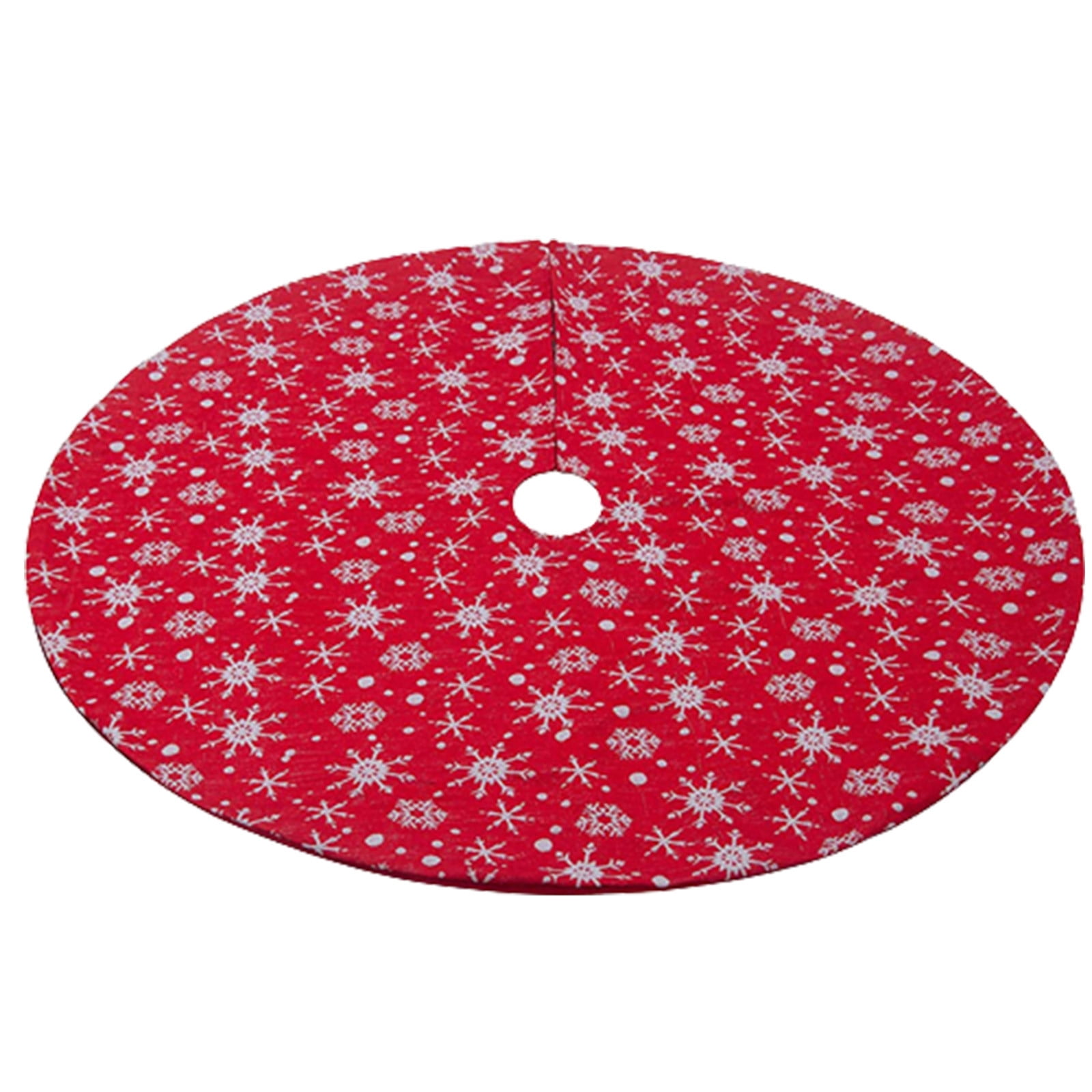 Time and Tru Christmas Tree Skirt, 48 Inch Cable Knit Tree Skirt
