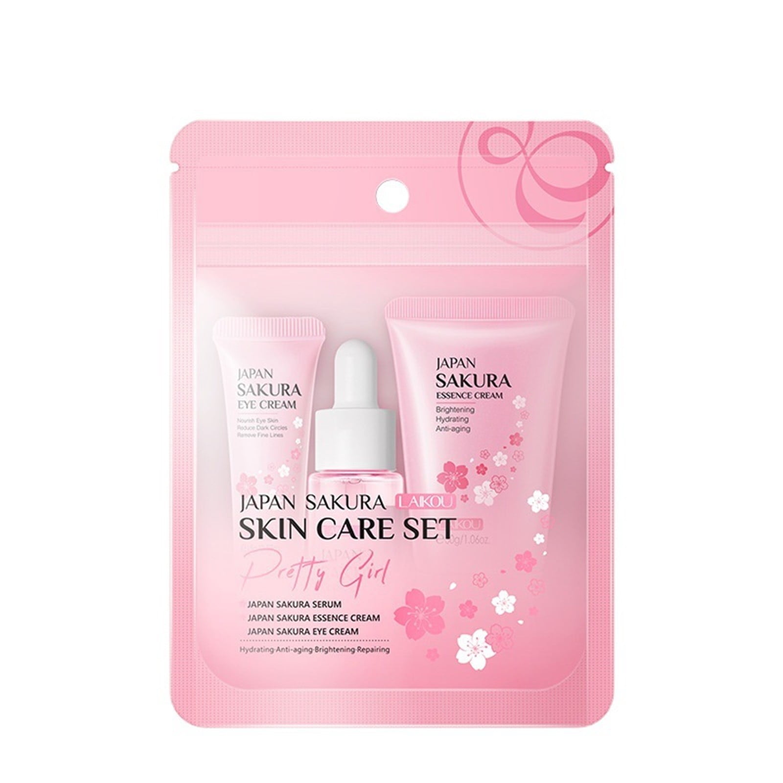 Time and Tru Clearance LAIKOU Skin Care Set 3piece Essence Liquid Face Cream Eye Cream