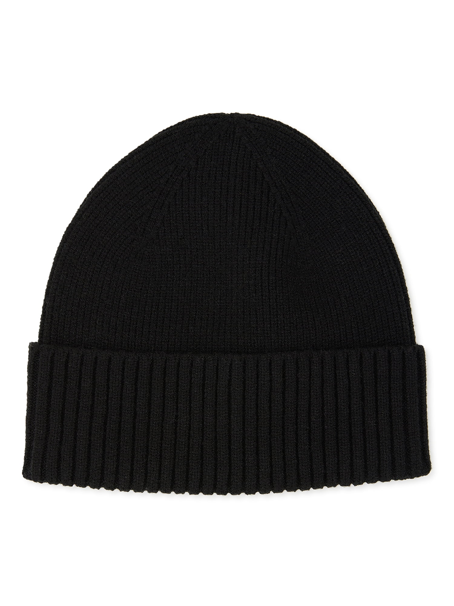 Time and Tru Women's Coordinate Beanie, One Size Fits Most, Black Soot