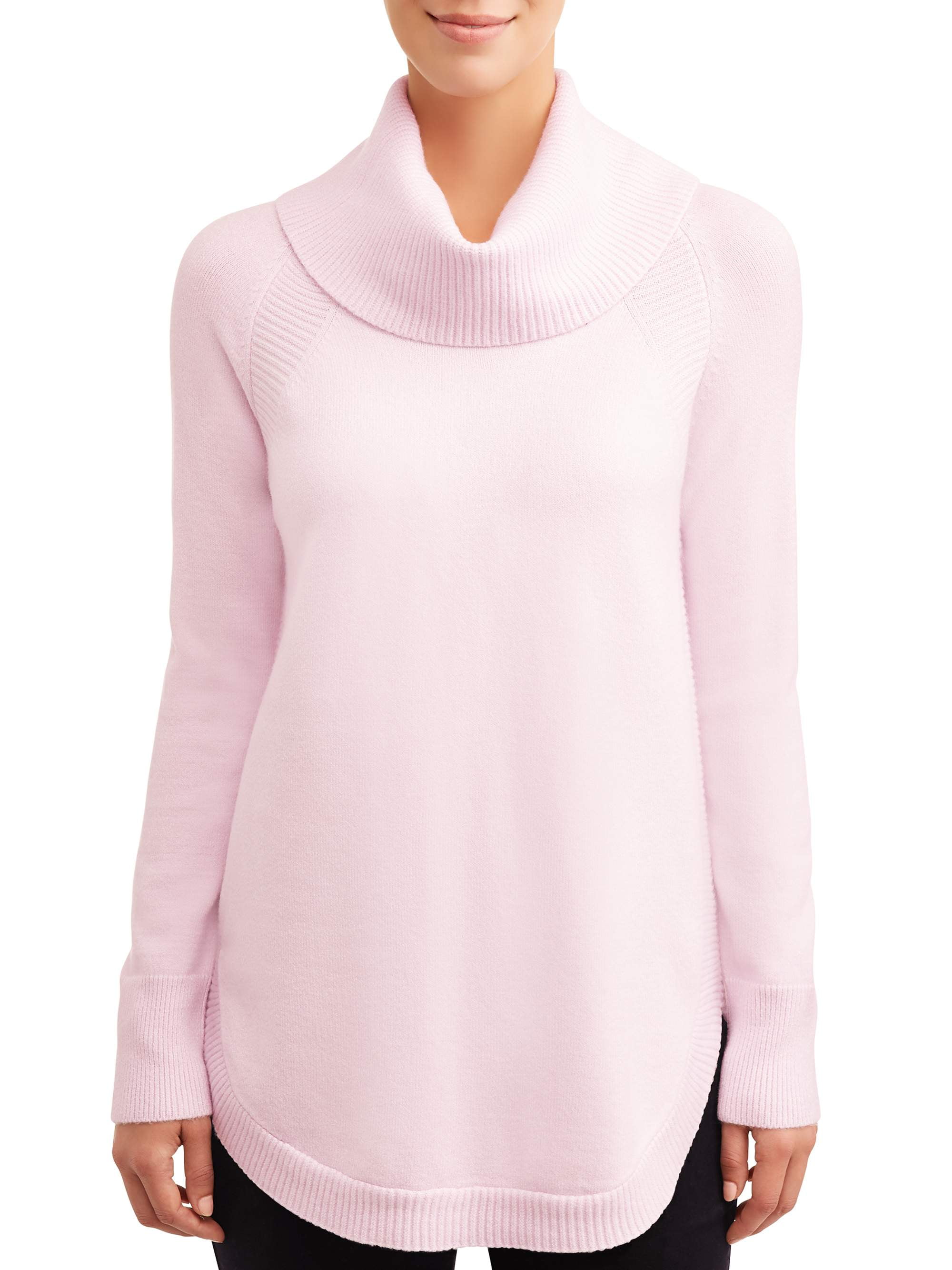 Time and Tru Cowl Neck Tunic Sweater Women's