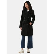 Time and Tru Double Breasted Trench Coat, Women's and Women’s Plus