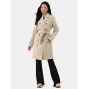 Time and Tru Double Breasted Trench Coat, Womens and Women s Plus