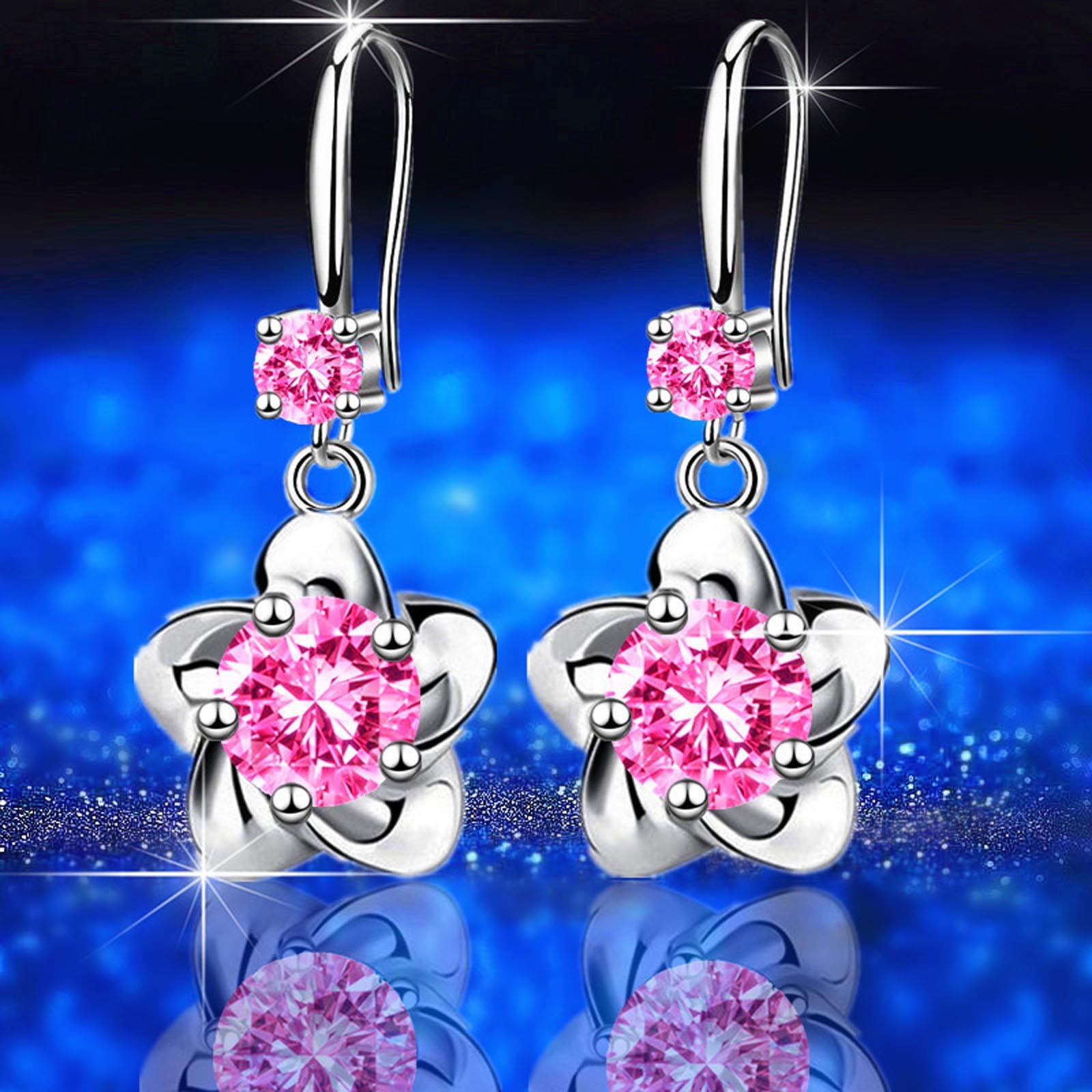 Time and Tru Earrings Ladies Earrings Temperament Diamond Earrings